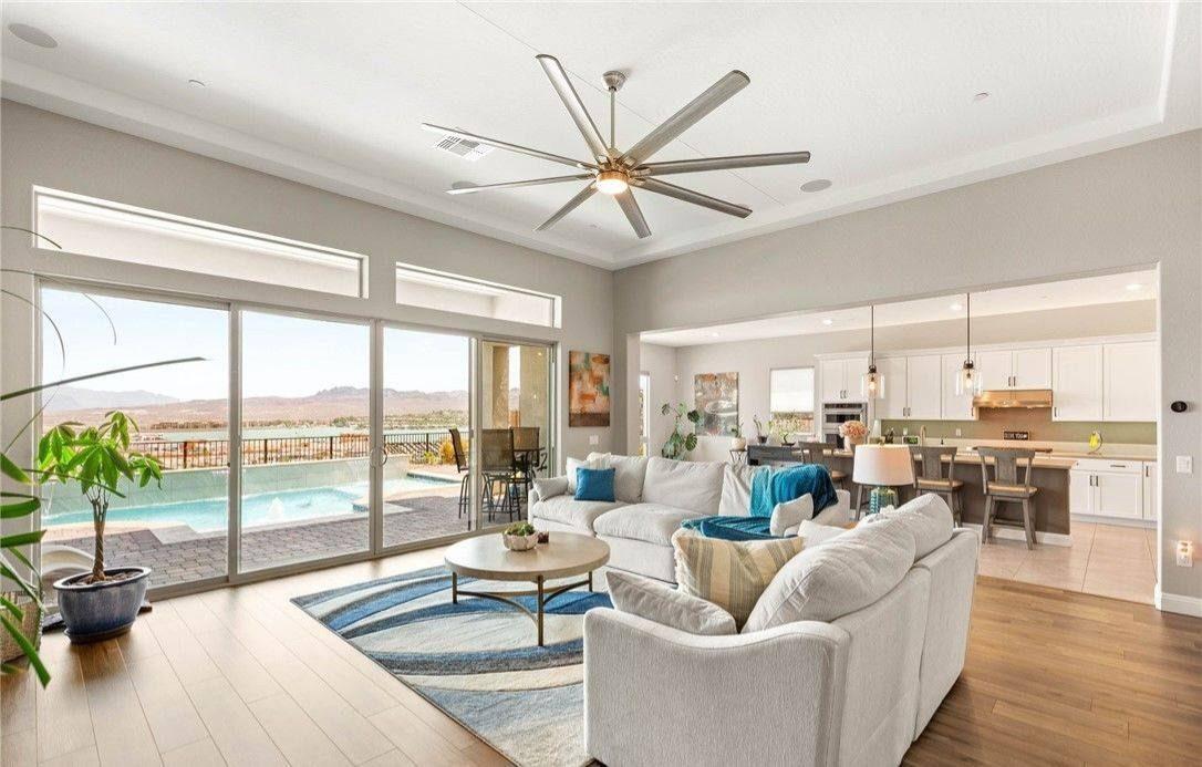 Las Vegas home interior with mountain view